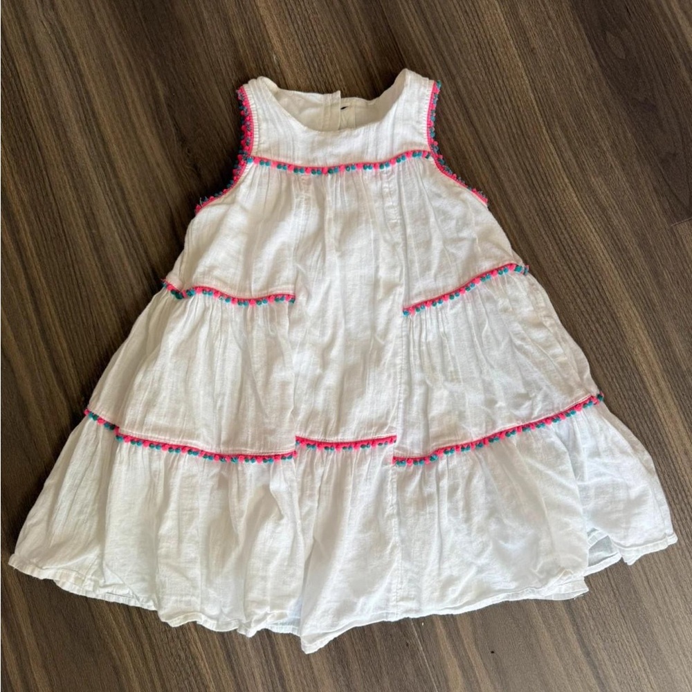 White and Pink Kids Dress